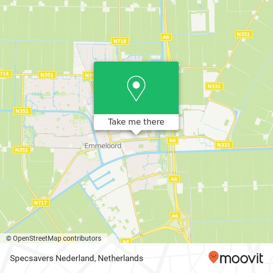 Specsavers Nederland, Lange Nering 92 kaart