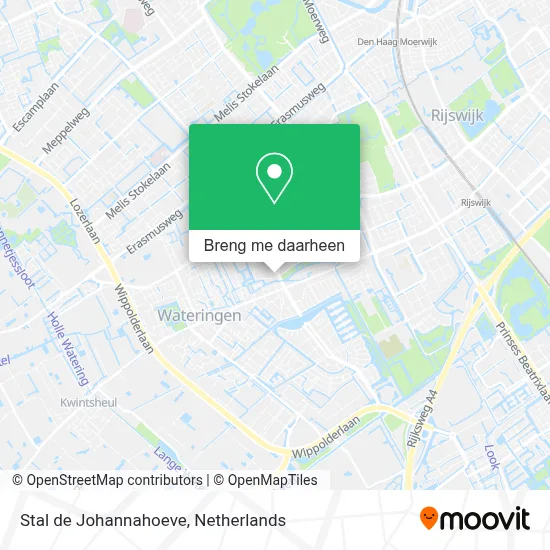 Stal de Johannahoeve kaart