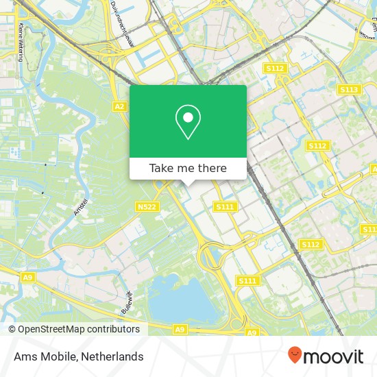 Ams Mobile, Keienbergweg 50 kaart