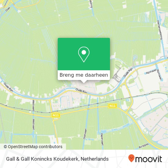 Gall & Gall Konincks Koudekerk kaart