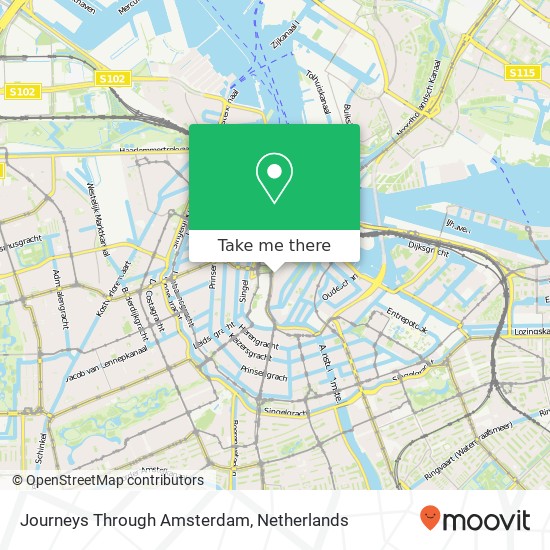 Journeys Through Amsterdam kaart