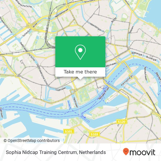 Sophia Nidcap Training Centrum, Dokter Molewaterplein kaart