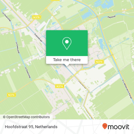 Hoofdstraat 95, 9501 CP Stadskanaal kaart