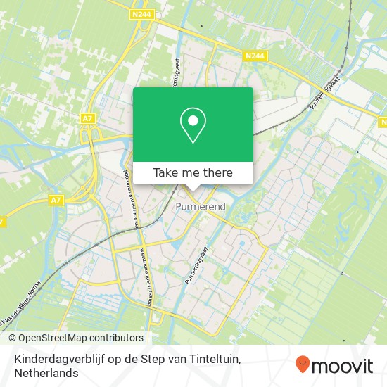 Kinderdagverblijf op de Step van Tinteltuin, Rijperhof 2 kaart