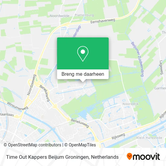 Time Out Kappers Beijum Groningen kaart