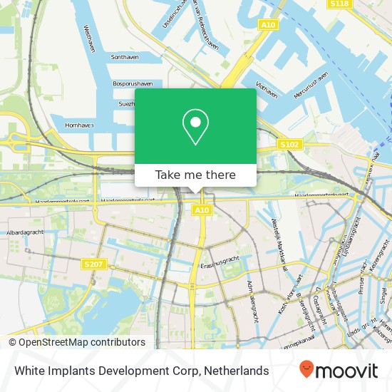 White Implants Development Corp, Kingsfordweg 151 kaart