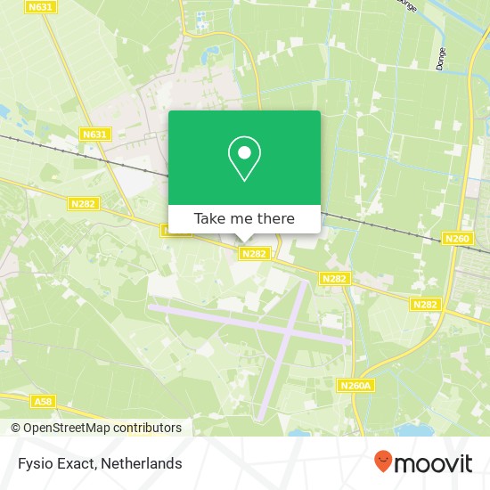 Fysio Exact, Haansbergseweg kaart