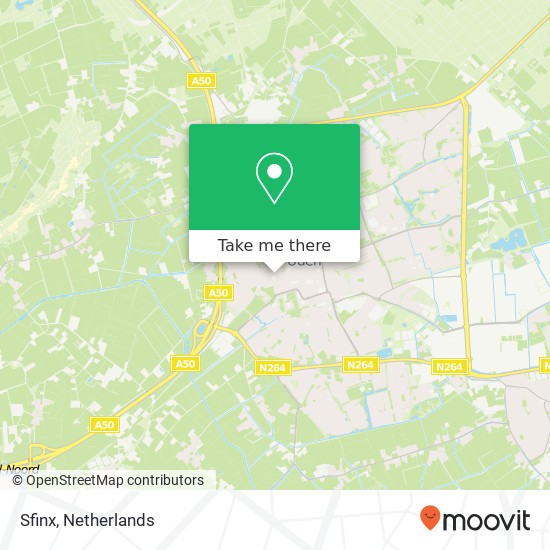 Sfinx, Sint Janstraat kaart