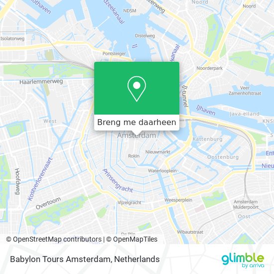 Babylon Tours Amsterdam kaart