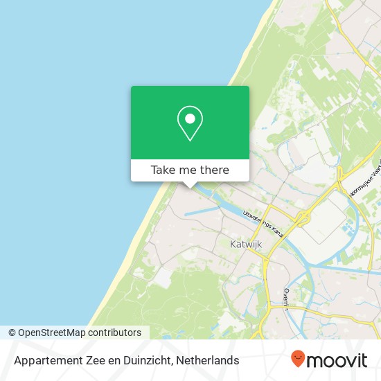 Appartement Zee en Duinzicht, Rijnmond 84 kaart