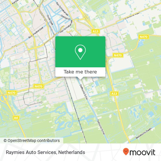 Raymies Auto Services, Rotterdamseweg 386 kaart