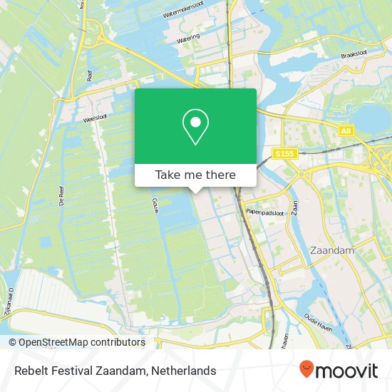 Rebelt Festival Zaandam, G. Molstraat 25 kaart