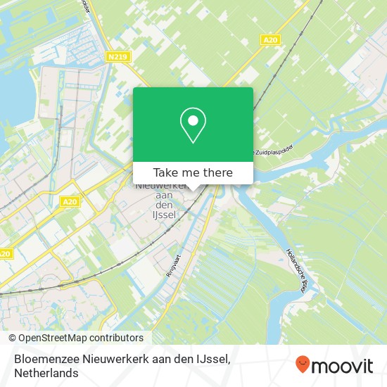Bloemenzee Nieuwerkerk aan den IJssel, Reigerhof 70 kaart