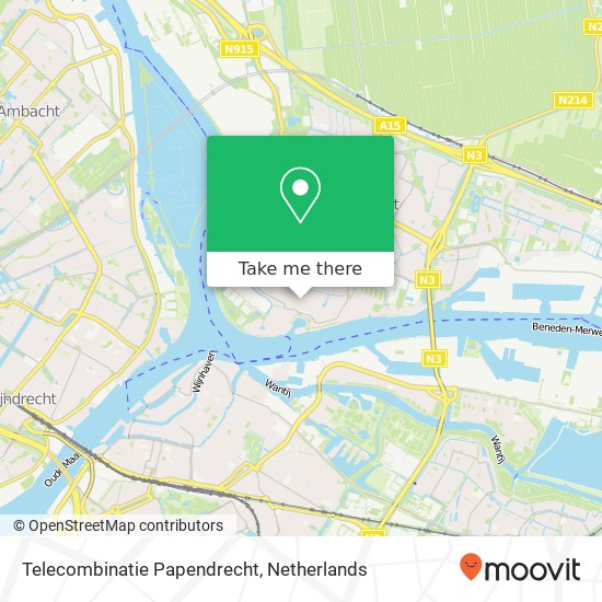 Telecombinatie Papendrecht, Overtoompassage 6 kaart