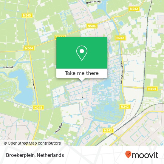 Broekerplein kaart