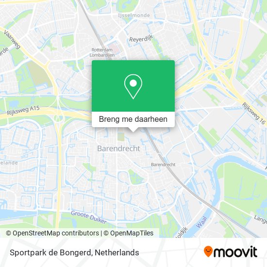 Sportpark de Bongerd kaart