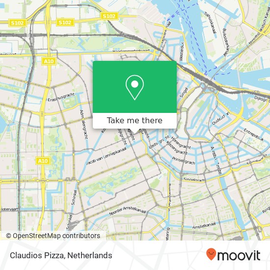 Claudios Pizza, Kinkerstraat 33 kaart