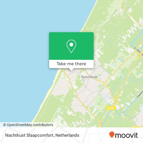 Nachtkust Slaapcomfort, Hoofdstraat 14 kaart