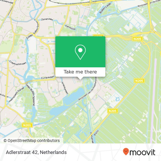 Adlerstraat 42, 2037 KJ Haarlem kaart