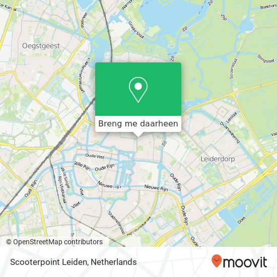 Scooterpoint Leiden kaart