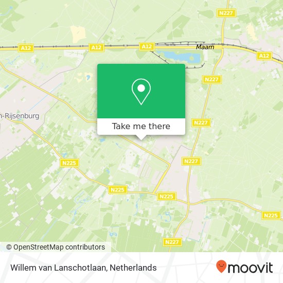 Willem van Lanschotlaan, 3941 Doorn kaart