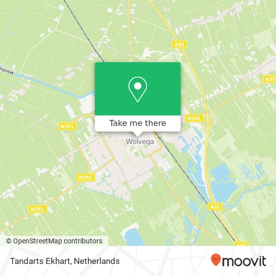 Tandarts Ekhart, Pastoriestraat 4A kaart