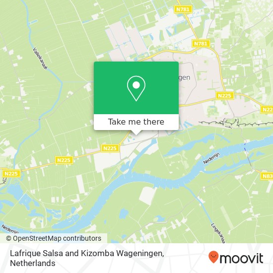 Lafrique Salsa and Kizomba Wageningen, Kortestraat 2 kaart