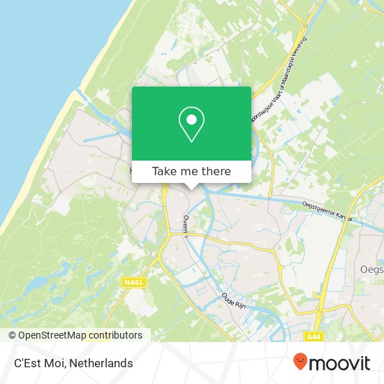 C'Est Moi, Noordwijkerweg kaart
