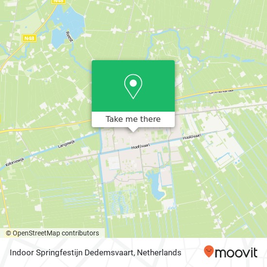 Indoor Springfestijn Dedemsvaart kaart