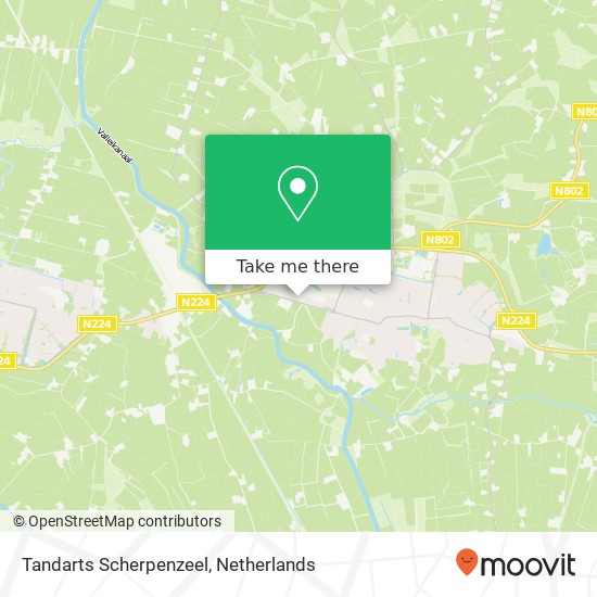 Tandarts Scherpenzeel, Stationsweg 393 kaart