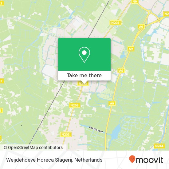 Weijdehoeve Horeca Slagerij, Nijverheidsweg 15 kaart