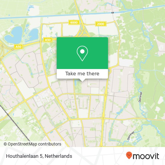 Houthalenlaan 5, 5628 PW Eindhoven kaart