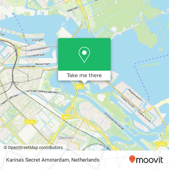 Karina's Secret Amsterdam kaart