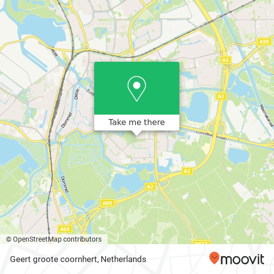 Geert groote coornhert, 5216 's-Hertogenbosch kaart