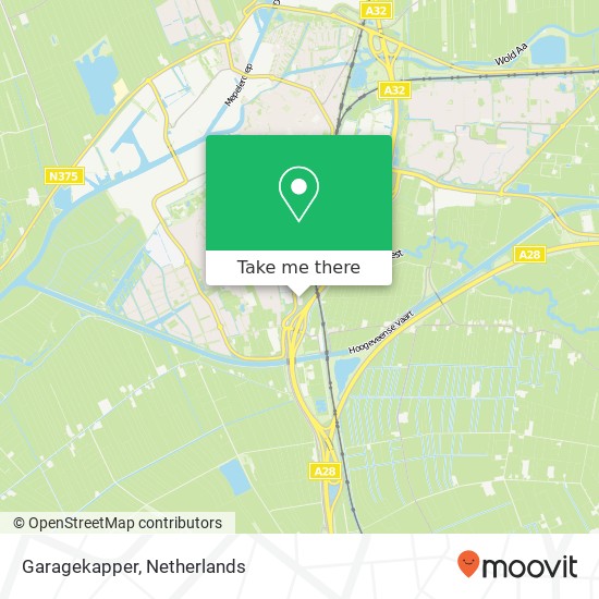 Garagekapper, Werkhorst 87 kaart