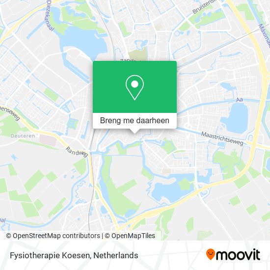 Fysiotherapie Koesen kaart