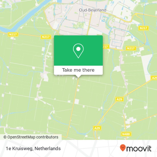 1e Kruisweg, 3262 Oud-Beijerland kaart