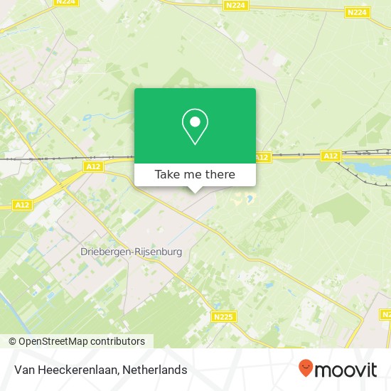 Van Heeckerenlaan, 3971 Driebergen kaart