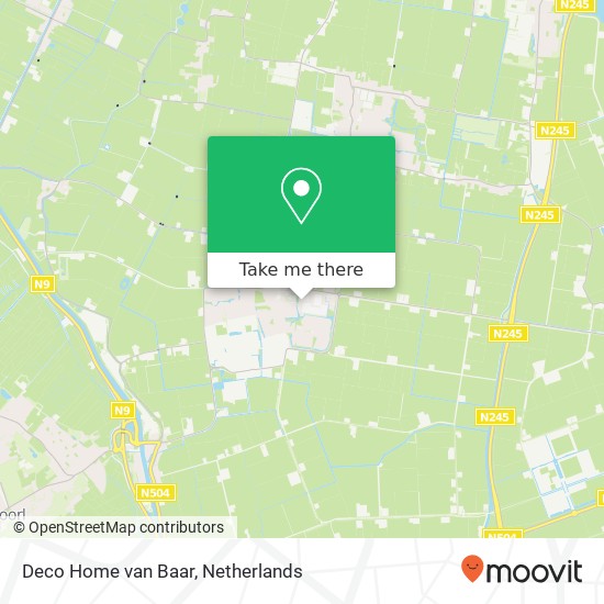 Deco Home van Baar, Pastoor Willemsestraat 98 kaart