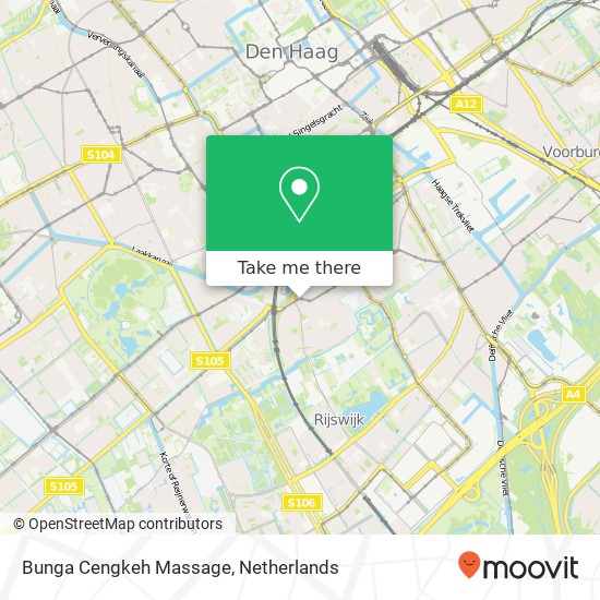 Bunga Cengkeh Massage, Hildebrandstraat 34 kaart