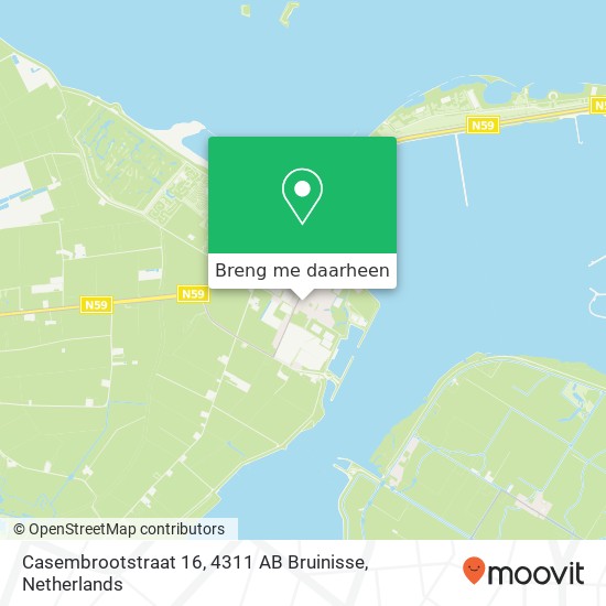 Casembrootstraat 16, 4311 AB Bruinisse kaart