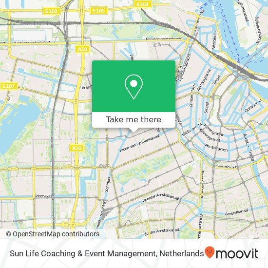 Sun Life Coaching & Event Management, Jan Pieter Heijestraat kaart