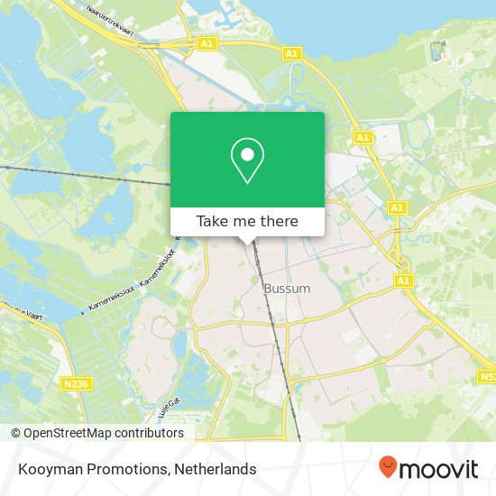 Kooyman Promotions, Zwarteweg 10 kaart