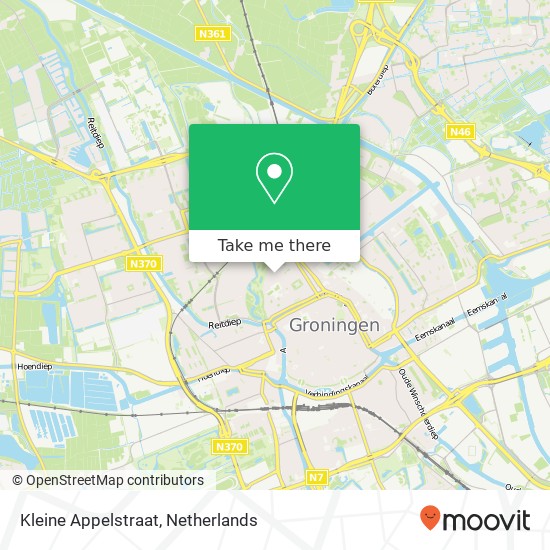 Kleine Appelstraat, 9712 VA Groningen kaart