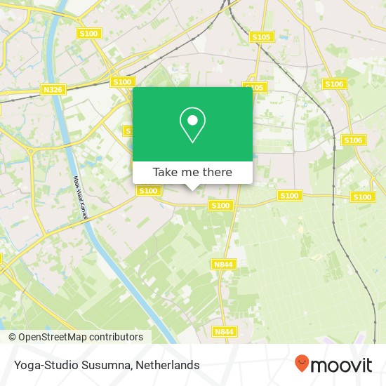 Yoga-Studio Susumna, Newtonstraat 54 kaart