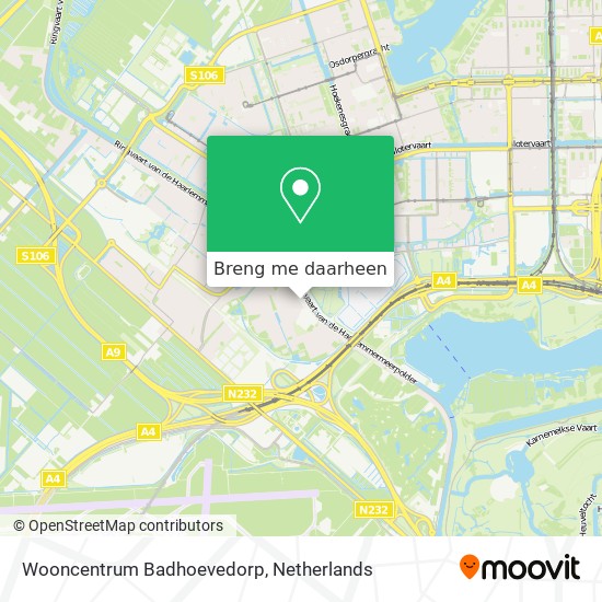 Wooncentrum Badhoevedorp kaart