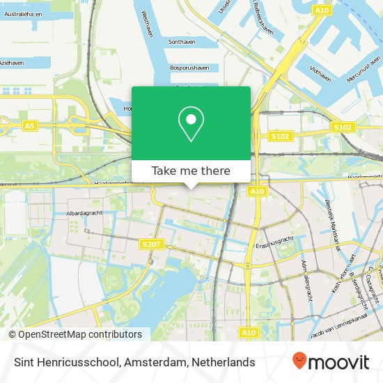 Sint Henricusschool, Amsterdam, Louis Naarstigstraat 1 kaart