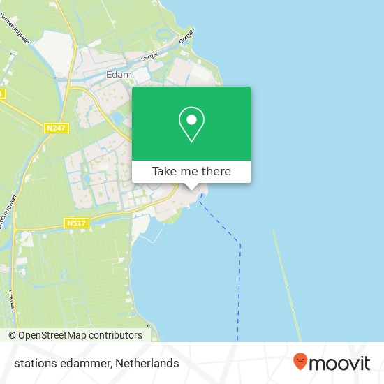 stations edammer, 1131 Volendam kaart