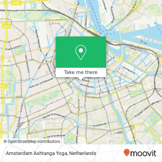 Amsterdam Ashtanga Yoga, Kerkstraat 137 kaart