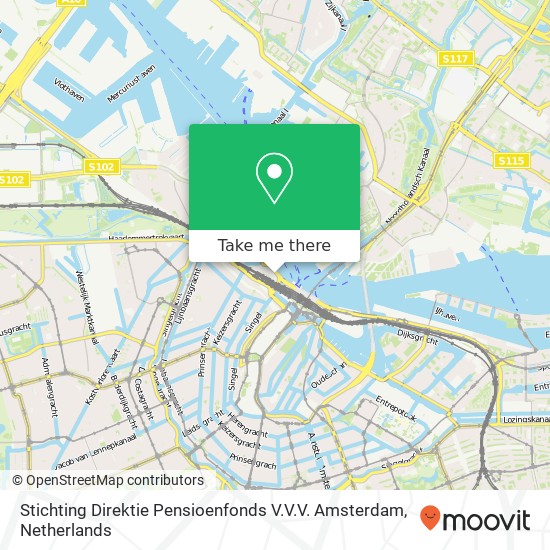 Stichting Direktie Pensioenfonds V.V.V. Amsterdam, 1013 Amsterdam kaart